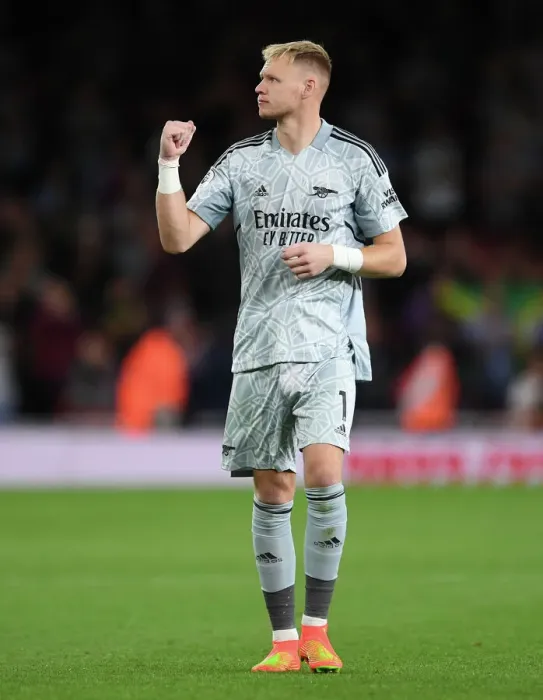Framed Print : Arsenal's Aaron Ramsdale Reacts to Dramatic Win Against Aston Villa in 2022-23 Premier League Framed Print : Arsenal's Aaron Ramsdale Reacts to Dramatic Win Against Aston Villa in 2022-23 Premier League