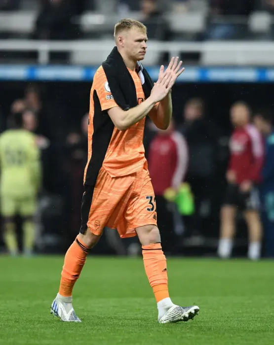 Framed Print : Arsenal's Aaron Ramsdale Reacts After Newcastle United Clash in Premier League Framed Print : Arsenal's Aaron Ramsdale Reacts After Newcastle United Clash in Premier League