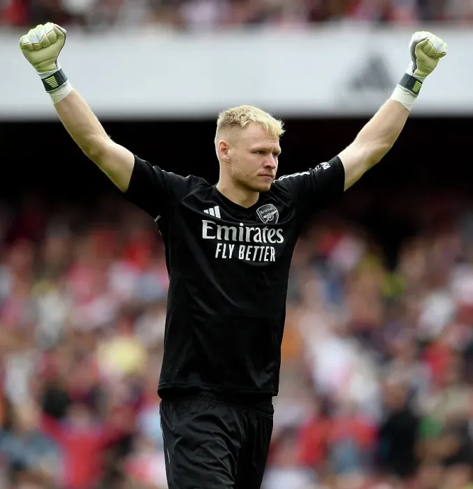 Framed Print : Arsenal's Aaron Ramsdale: Savoring Victory Against Nottingham Forest in the 2023-24 Premier League Framed Print : Arsenal's Aaron Ramsdale: Savoring Victory Against Nottingham Forest in the 2023-24 Premier League