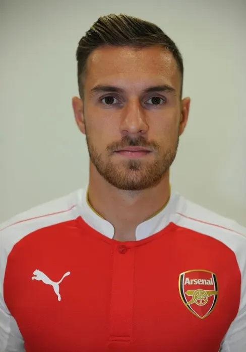 Framed Print : Arsenal's Aaron Ramsey at 2015-16 First Team Photocall Framed Print : Arsenal's Aaron Ramsey at 2015-16 First Team Photocall
