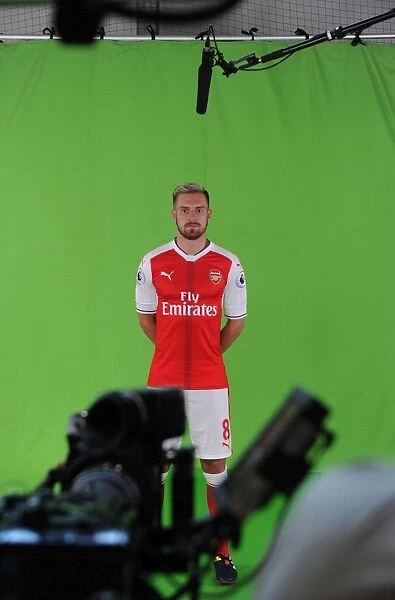 Arsenal's Aaron Ramsey at 2016-17 First Team Photocall