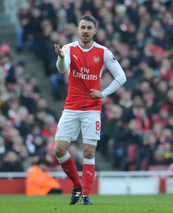 Framed Print : Arsenal's Aaron Ramsey in Action Against Burnley, Premier League 2016-17 Framed Print : Arsenal's Aaron Ramsey in Action Against Burnley, Premier League 2016-17