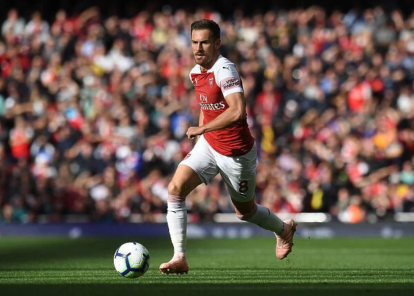 Arsenal's Aaron Ramsey in Action against Everton (2018-19)
