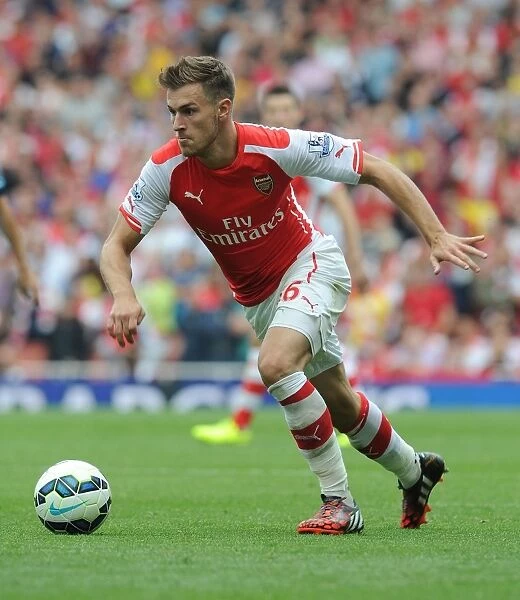 Arsenal's Aaron Ramsey in Action Against Manchester City (2014-15)