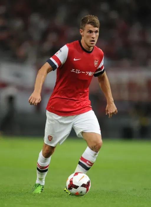 Framed Print : Arsenal's Aaron Ramsey in Action against Nagoya Grampus, 2013 (Japan)