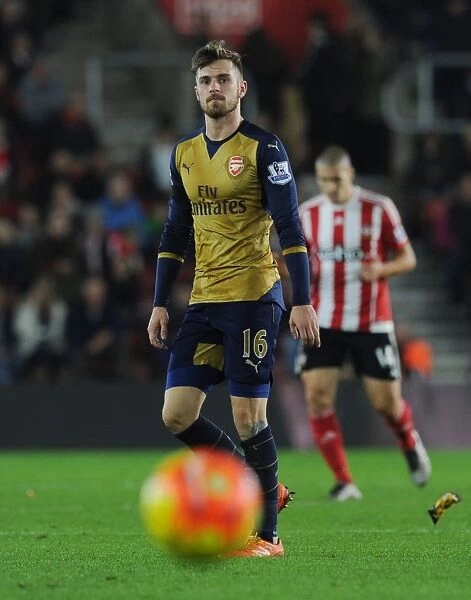 Arsenal's Aaron Ramsey in Action: Southampton vs Arsenal (Premier League 2015-16)