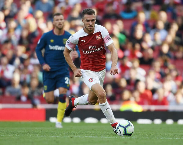 Arsenal's Aaron Ramsey in Action Against West Ham United (2018-19)