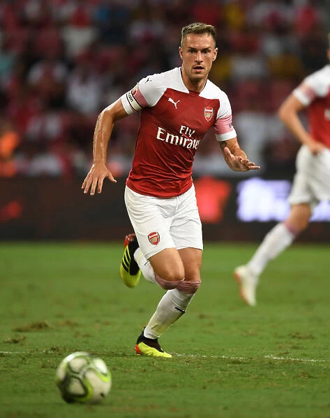 Arsenal's Aaron Ramsey Clashes with Atletico Madrid in International Champions Cup 2018