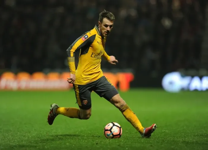Framed Print : Arsenal's Aaron Ramsey in FA Cup Action: Arsenal vs. Preston North End (2017) Framed Print : Arsenal's Aaron Ramsey in FA Cup Action: Arsenal vs. Preston North End (2017)