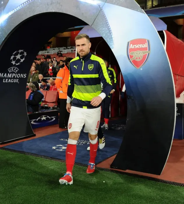 Framed Print : Arsenal's Aaron Ramsey Gears Up for Paris Saint-Germain Showdown in 2016-17 Champions League Framed Print : Arsenal's Aaron Ramsey Gears Up for Paris Saint-Germain Showdown in 2016-17 Champions League