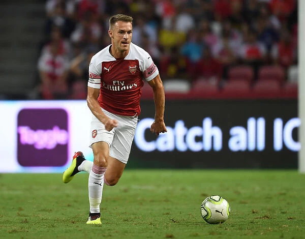 Arsenal's Aaron Ramsey Goes Head-to-Head Against Atletico Madrid in International Champions Cup 2018