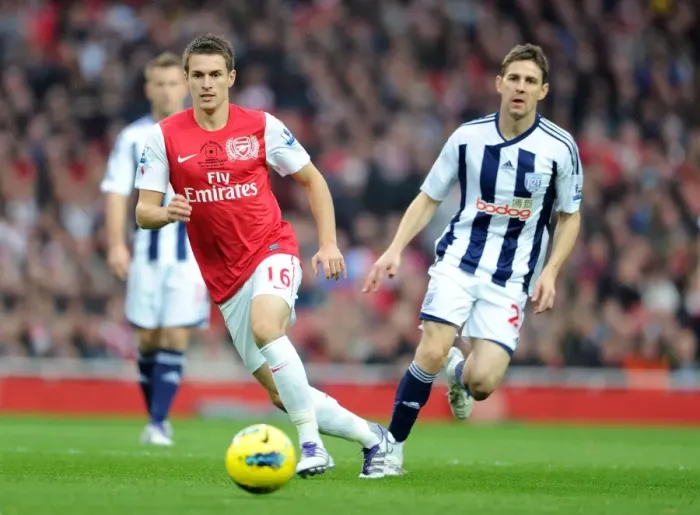 Framed Print : Arsenal's Aaron Ramsey Leads 3-0 Victory Over West Bromwich Albion in Premier League Action Framed Print : Arsenal's Aaron Ramsey Leads 3-0 Victory Over West Bromwich Albion in Premier League Action