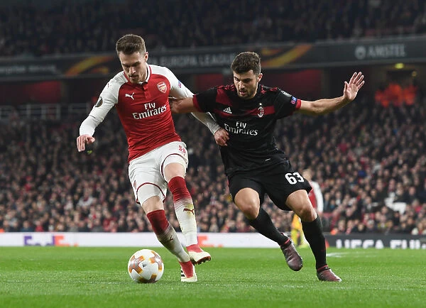 Arsenal's Aaron Ramsey Outsmarts AC Milan's Patrick Cutrone: Europa League Clash
