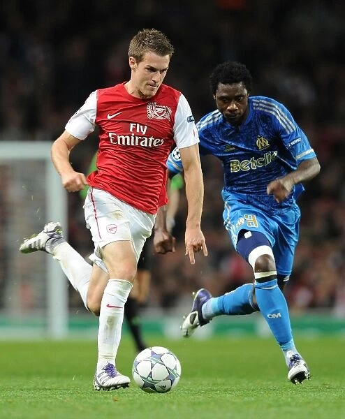Arsenal's Aaron Ramsey Outsmarts Marseille's Koulouté in 2011-12 Champions League Showdown