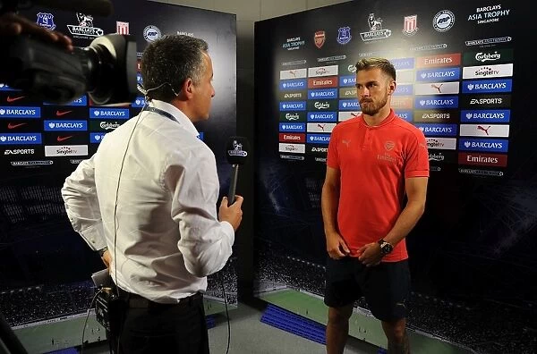 Arsenal's Aaron Ramsey - Pre-Match Interview before Arsenal vs. Everton, Barclays Asia Trophy 2015-16