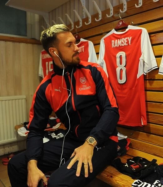 Arsenal's Aaron Ramsey Prepares for Arsenal vs. Manchester City Showdown in Gothenburg (2016-17)