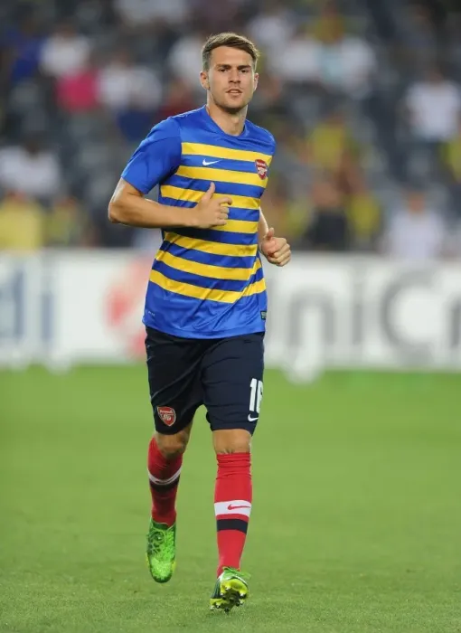 Framed Print : Arsenal's Aaron Ramsey Prepares for Fenerbahce Showdown in UEFA Champions League Play-offs Framed Print : Arsenal's Aaron Ramsey Prepares for Fenerbahce Showdown in UEFA Champions League Play-offs