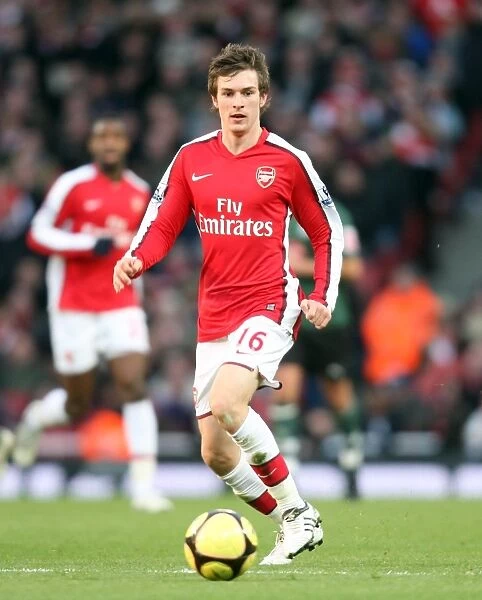 Arsenal's Aaron Ramsey Scores in 3:1 FA Cup Victory over Plymouth Argyle, Emirates Stadium (03 / 01 / 09)