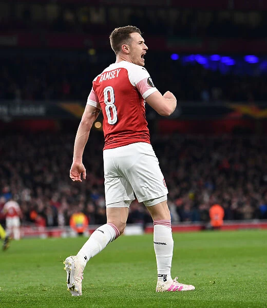 Arsenal's Aaron Ramsey Scores Epic Goal in Europa League Quarterfinal vs. Napoli