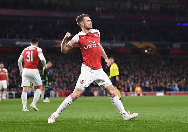 Arsenal's Aaron Ramsey Scores in Europa League Quarterfinal vs. Napoli