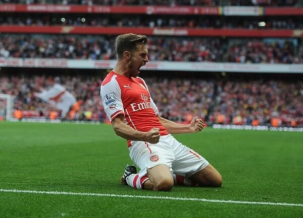 Arsenal's Aaron Ramsey Scores His Second Goal Against Crystal Palace (2014 / 15): The Emirates Thriller