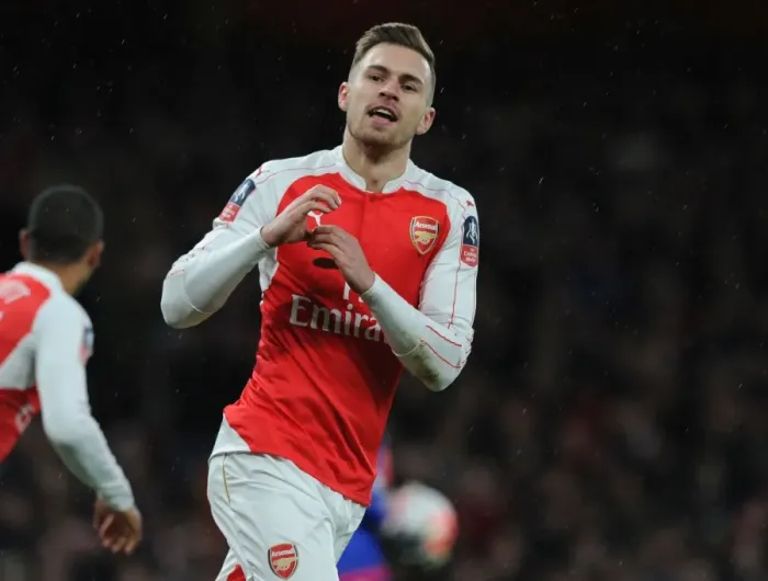 Framed Print : Arsenal's Aaron Ramsey Scores His Second Goal Against Sunderland in FA Cup Third Round Framed Print : Arsenal's Aaron Ramsey Scores His Second Goal Against Sunderland in FA Cup Third Round