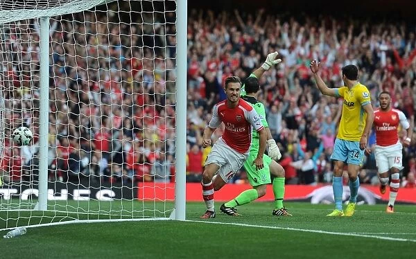 Arsenal's Aaron Ramsey Scores Second Goal vs. Crystal Palace (2014 / 15)