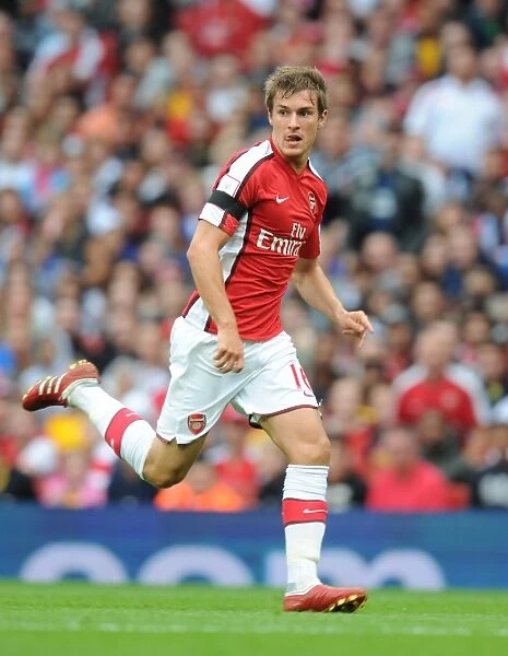 Arsenal's Aaron Ramsey Scores the Winner Against Athletico Madrid at the Emirates Cup, 2009
