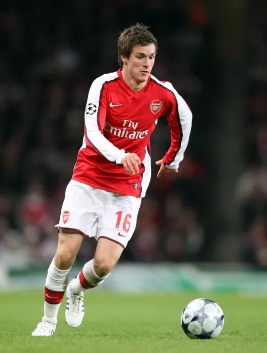 Framed Print : Arsenal's Aaron Ramsey Scores the Winning Goal Against Dynamo Kiev in Champions League Group G (25 / 11 / 08)
