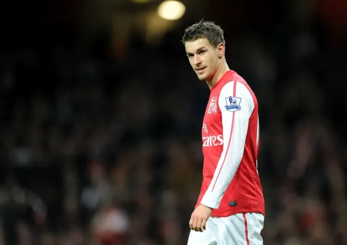 Framed Print : Arsenal's Aaron Ramsey Stars in FA Cup Battle Against Leeds United