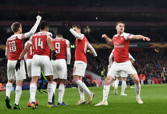 Framed Print : Arsenal's Aaron Ramsey Thrills with Goal in Europa League Quarterfinal vs. Napoli Framed Print : Arsenal's Aaron Ramsey Thrills with Goal in Europa League Quarterfinal vs. Napoli