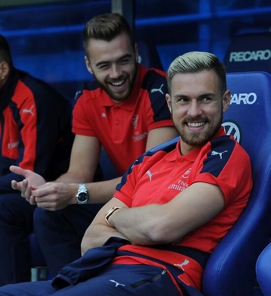 Arsenal's Aaron Ramsey Training with Viking FK during 2016 Pre-Season in Norway