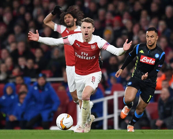 Arsenal's Aaron Ramsey: Unyielding Determination in Europa League Battle Against Napoli