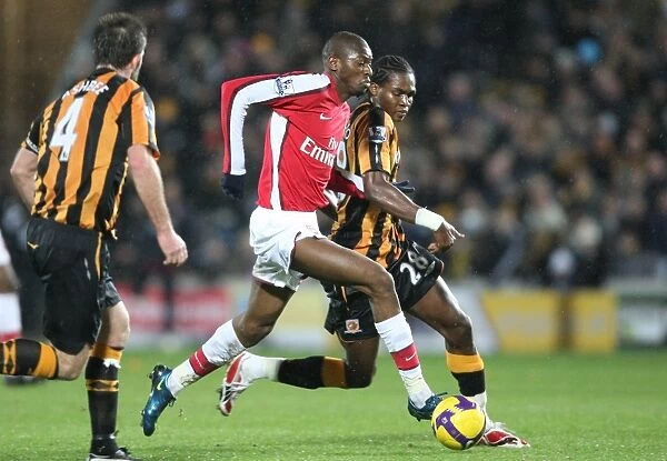Arsenal's Abou Diaby Scores Twice Against Hull's Manucho: Arsenal 3-1 Hull City, Barclays Premier League, 17 / 01 / 2009