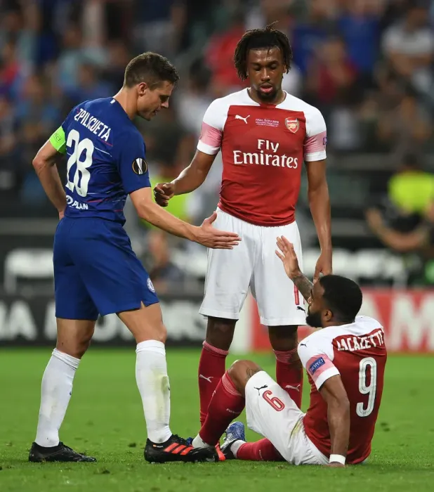 Framed Print : Arsenal's Agony: Europa League Final Defeat at the Hands of Chelsea
