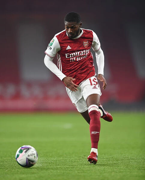 Arsenal's Ainsley Maitland-Niles in Action: Carabao Cup Quarterfinal vs Manchester City (Behind Closed Doors)