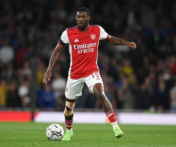 Arsenal's Ainsley Maitland-Niles in Action against AFC Wimbledon in Carabao Cup Third Round