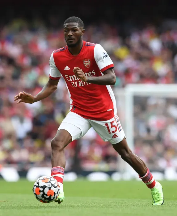 Framed Print : Arsenal's Ainsley Maitland-Niles in Action: Arsenal vs. Norwich City (2021-22 Premier League, Emirates Stadium)