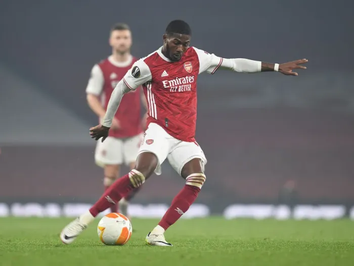 Framed Print : Arsenal's Ainsley Maitland-Niles in Action during Europa League Clash against Molde Framed Print : Arsenal's Ainsley Maitland-Niles in Action during Europa League Clash against Molde