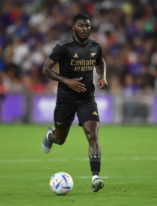 Framed Print : Arsenal's Ainsley Maitland-Niles in Action against Orlando City SC (2022-23) Framed Print : Arsenal's Ainsley Maitland-Niles in Action against Orlando City SC (2022-23)
