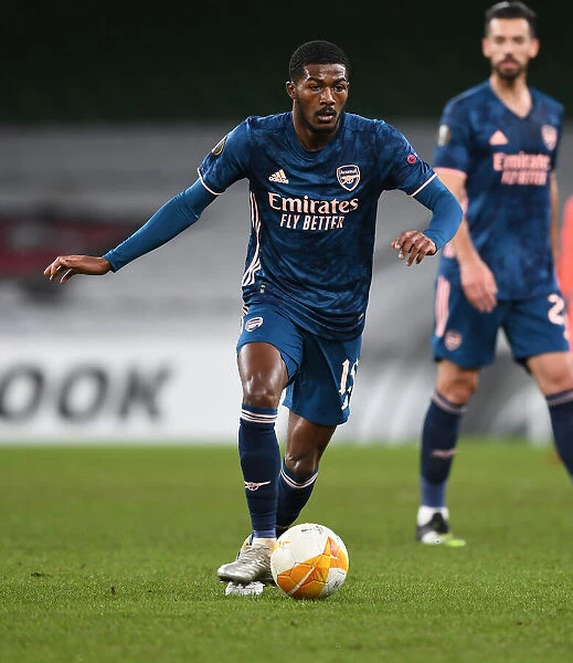 Arsenal's Ainsley Maitland-Niles in Action during UEFA Europa League Match against Dundalk