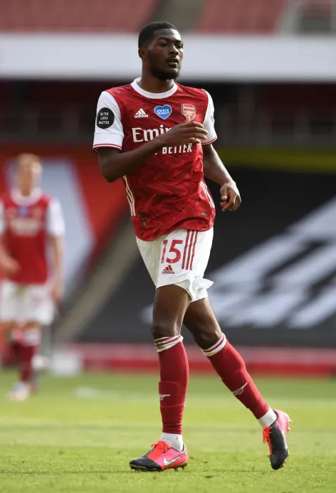 Framed Print : Arsenal's Ainsley Maitland-Niles in Action Against Watford (Premier League 2019-20)