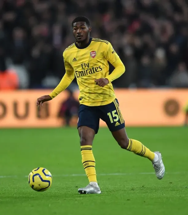 Framed Print : Arsenal's Ainsley Maitland-Niles in Action against West Ham United - Premier League 2019-20