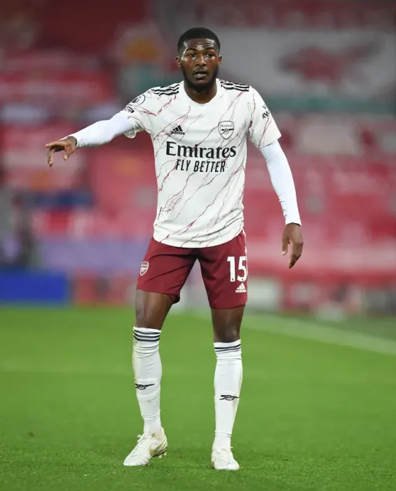 Framed Print : Arsenal's Ainsley Maitland-Niles at Empty Anfield, 2020-21 Premier League