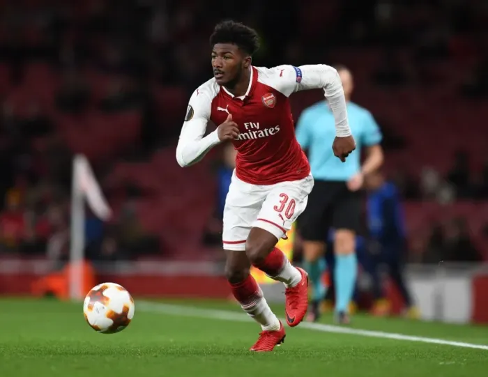 Framed Print : Arsenal's Ainsley Maitland-Niles in Europa League Action against BATE Borisov Framed Print : Arsenal's Ainsley Maitland-Niles in Europa League Action against BATE Borisov
