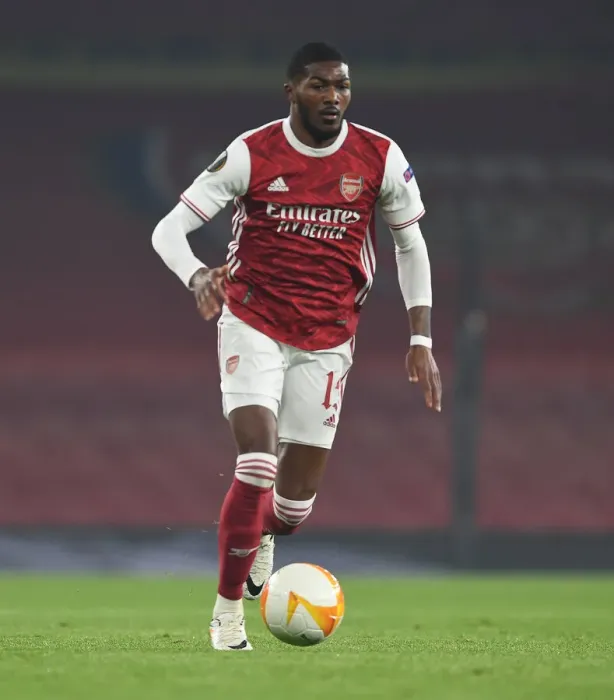 Framed Print : Arsenal's Ainsley Maitland-Niles in Europa League Action at Emirates Stadium