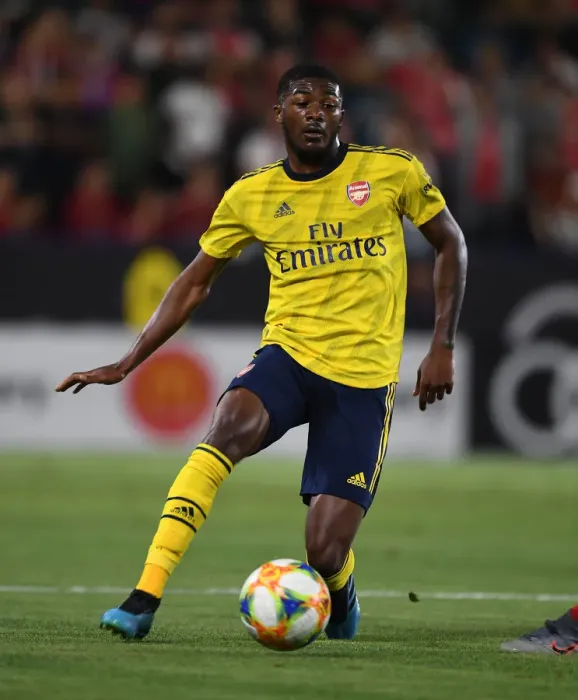 Framed Print : Arsenal's Ainsley Maitland-Niles Goes Head-to-Head with Bayern Munich in 2019 International Champions Cup Framed Print : Arsenal's Ainsley Maitland-Niles Goes Head-to-Head with Bayern Munich in 2019 International Champions Cup