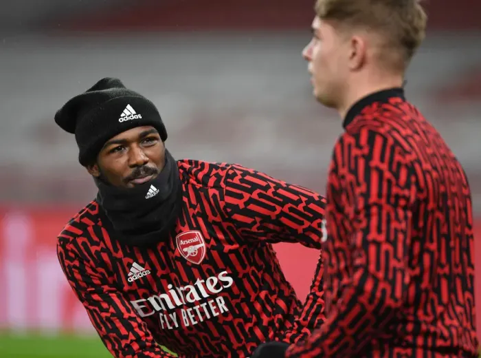 Framed Print : Arsenal's Ainsley Maitland-Niles Prepares for Crystal Palace Clash at Empty Emirates Stadium (Arsenal v Crystal Palace, Premier League 2021) Framed Print : Arsenal's Ainsley Maitland-Niles Prepares for Crystal Palace Clash at Empty Emirates Stadium (Arsenal v Crystal Palace, Premier League 2021)