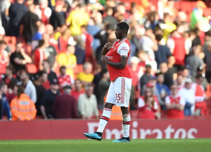 Framed Print : Arsenal's Ainsley Maitland-Niles Reacts After Arsenal vs. Tottenham (2019-20) Framed Print : Arsenal's Ainsley Maitland-Niles Reacts After Arsenal vs. Tottenham (2019-20)