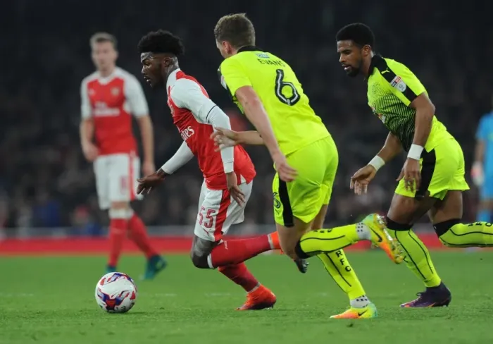 Framed Print : Arsenal's Ainsley Maitland-Niles Scores Twice in Arsenal's 2-0 Victory Over Reading in EFL Cup Framed Print : Arsenal's Ainsley Maitland-Niles Scores Twice in Arsenal's 2-0 Victory Over Reading in EFL Cup